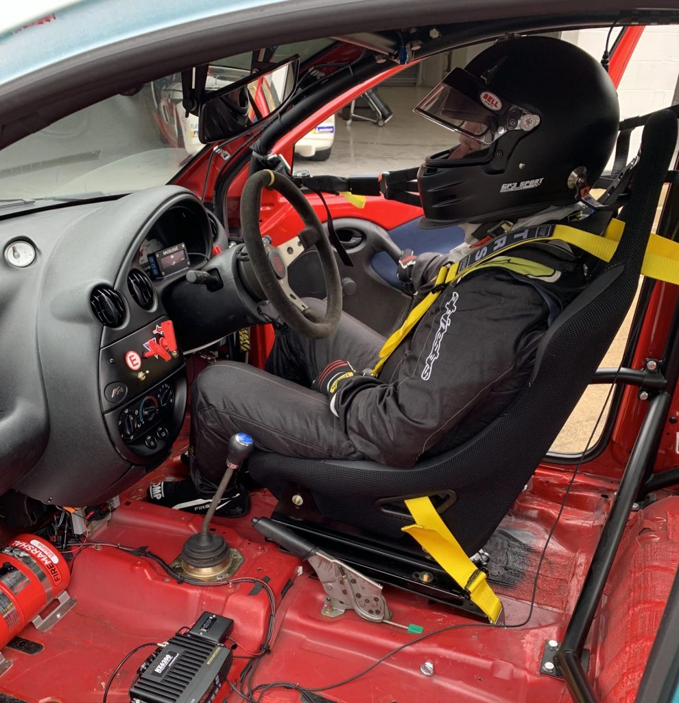 Paul straped up in the KA